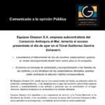 Comunicado a la Opinión Pública